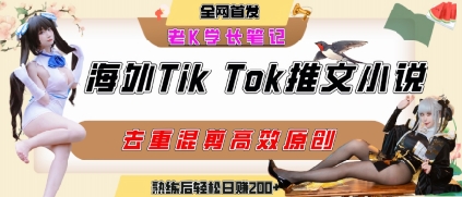 海外tiktok小说推文暴力项目，高停留率，高转化率，上手后一天搞顿饭钱不是问题-小酒传媒创业网：网创资源∞实战项目∞全网首发