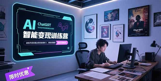 （15389期）AI智能变现训练营，ChatGPT写作变现，电影解说制作，图文带货方法论-小酒传媒创业网：网创资源∞实战项目∞全网首发