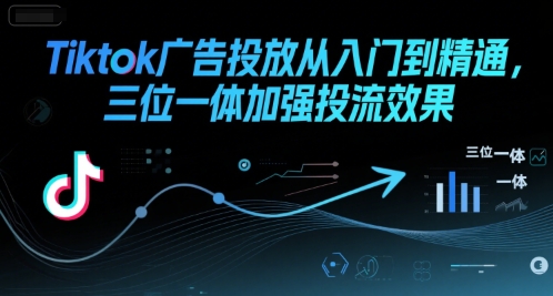 Tiktok广告投放从入门到精通，三位一体加强投流效果-小酒传媒创业网：网创资源∞实战项目∞全网首发