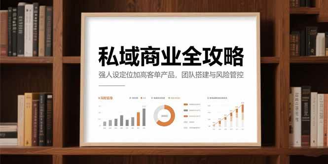 图片[1]-（15294期）私域商业全攻略，强人设定位加高客单产品，团队搭建与风险管控-小酒传媒：网创资源∞实战项目∞全网首发