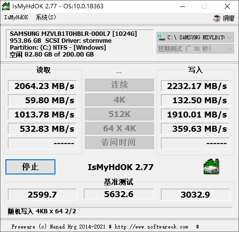 IsMyHdOK硬盘测试工具v4.24-小酒传媒创业网：网创资源∞实战项目∞全网首发