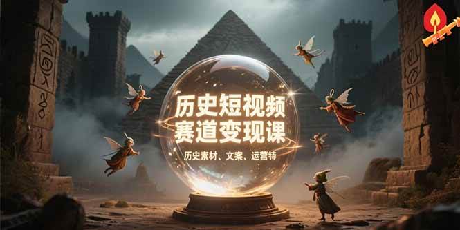 （15386期）历史短视频赛道变现课，百集素材库应用，文案剪辑技巧，账号运营全案-小酒传媒创业网：网创资源∞实战项目∞全网首发