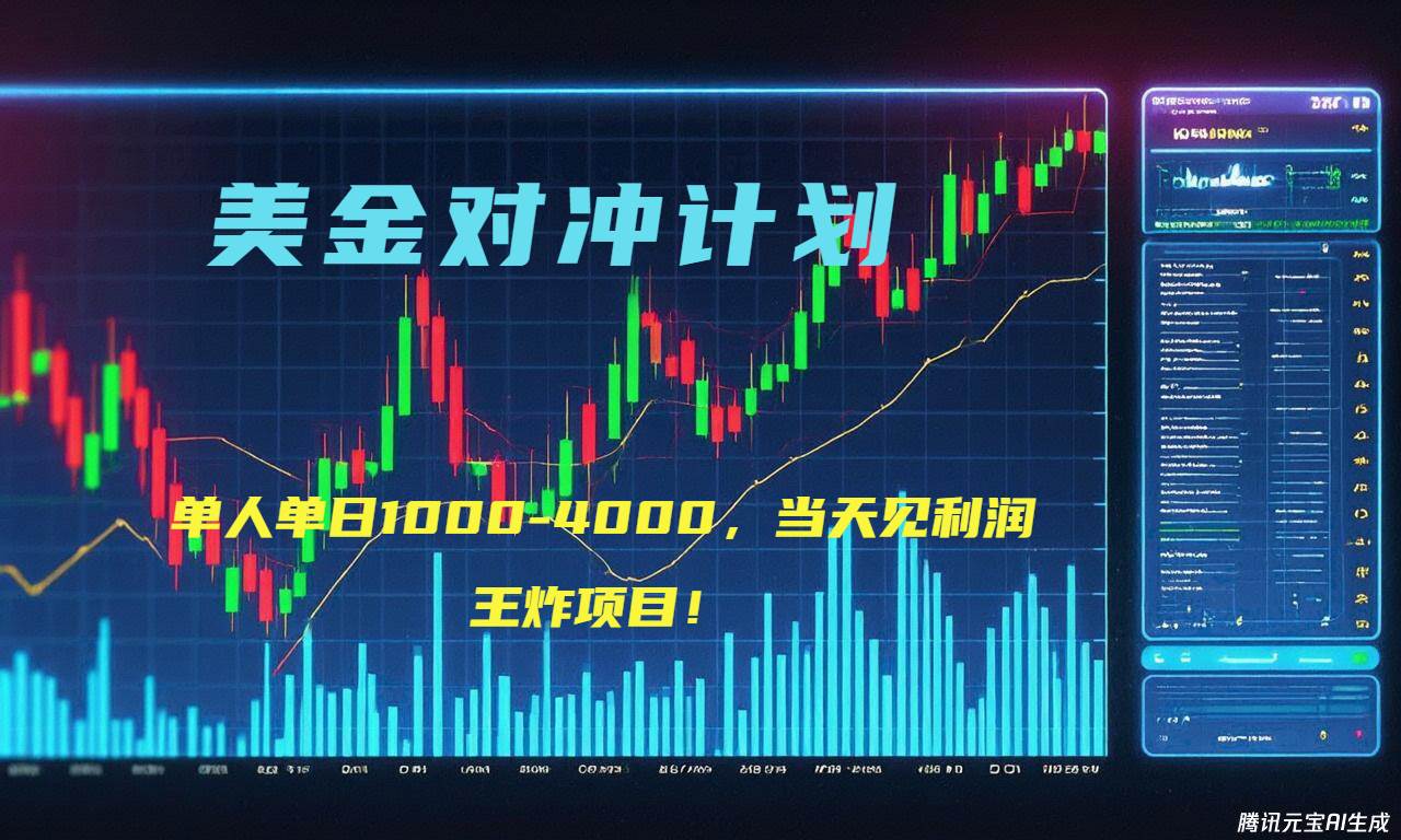 （15333期）2025年最暴力项目“美金先登计划”最新最强对冲战法，每日实际收益1K-4K-小酒传媒创业网：网创资源∞实战项目∞全网首发