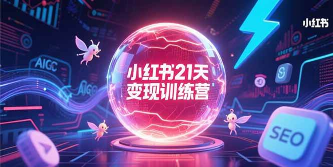 图片[1]-（15328期）小红书21天变现训练营，AIGC工具高效应用，SEO优化核心技巧-小酒传媒：网创资源∞实战项目∞全网首发