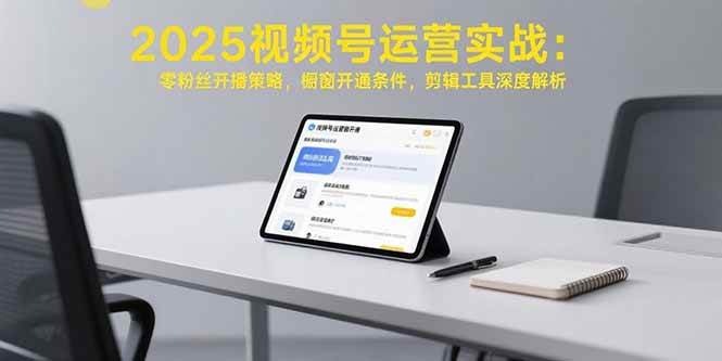 （15505期）2025视频号运营实战：零粉丝开播策略，橱窗开通条件，剪辑工具深度解析-小酒传媒创业网：网创资源∞实战项目∞全网首发