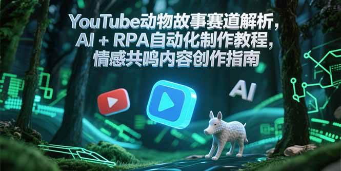 图片[1]-（15174期）YouTube动物故事赛道解析，AI+RPA自动化制作教程，情感共鸣内容创作指南-小酒传媒：网创资源∞实战项目∞全网首发