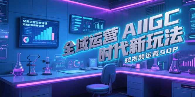 图片[1]-（15327期）全域运营AIGC时代新玩法，文案封面设计公式，短视频运营SOP-小酒传媒：网创资源∞实战项目∞全网首发