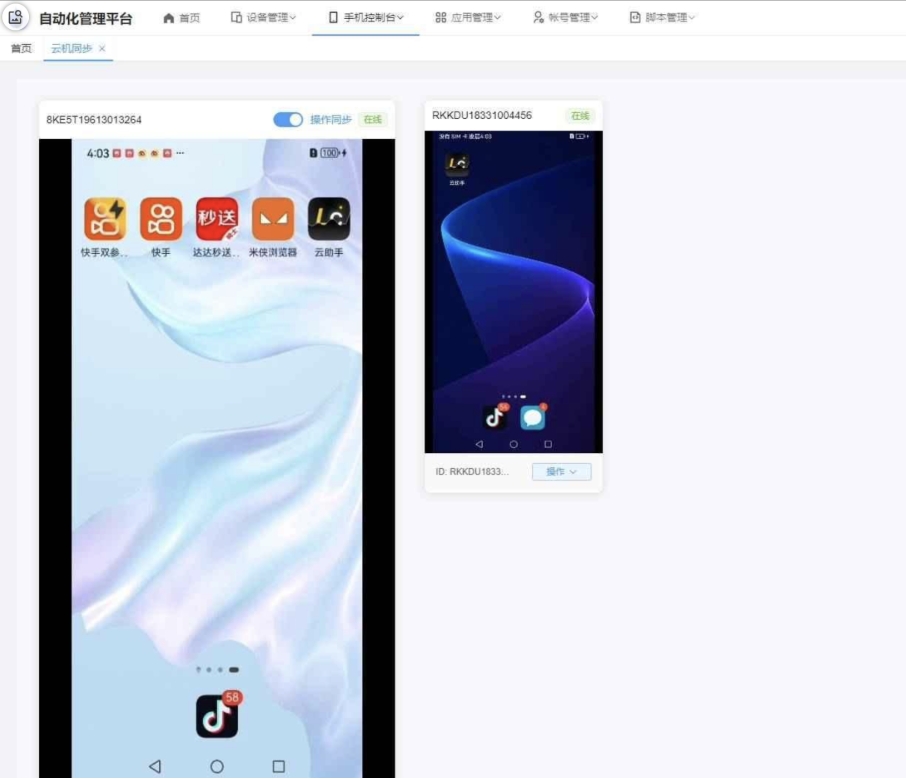 云手机群控系统源码 云手机多开群控 自动化管理程序源码-小酒传媒创业网：网创资源∞实战项目∞全网首发