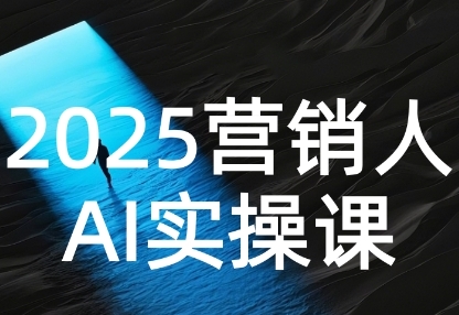 2025营销人Al实操课，AI营销抢跑实战，从Prompt到方案，效率碾压同行-小酒传媒创业网：网创资源∞实战项目∞全网首发