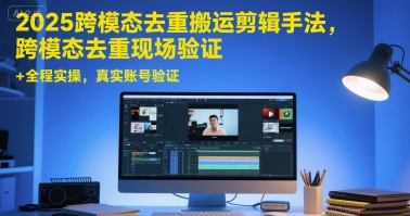2025跨模态去重搬运剪辑手法，跨模态去重现场验证 +全程实操，真实账号验证-小酒传媒创业网：网创资源∞实战项目∞全网首发