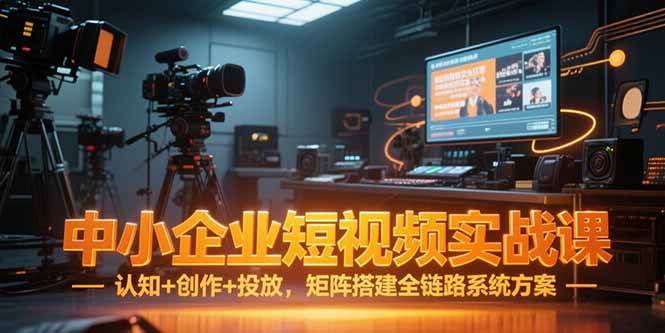图片[1]-（15249期）中小企业短视频实战课，认知+创作+投放，矩阵搭建全链路系统方案-小酒传媒：网创资源∞实战项目∞全网首发