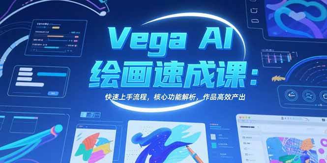 （15470期）Vega AI绘画速成课：快速上手流程，核心功能解析，作品高效产出-小酒传媒创业网：网创资源∞实战项目∞全网首发