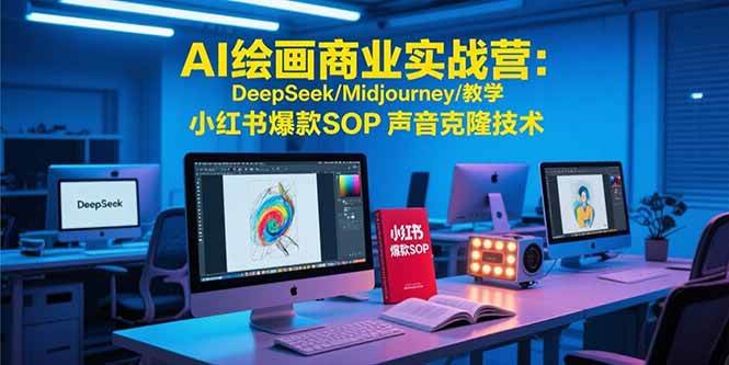 （15460期）AI绘画商业实战营：DeepSeek/Midjourney/教学 小红书爆款SOP 声音克隆技术-小酒传媒创业网：网创资源∞实战项目∞全网首发