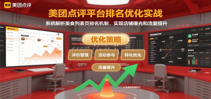 美团点评平台排名优化实战，系统解析美食列表页排名机制，实现店铺曝光和流量提升-小酒传媒创业网：网创资源∞实战项目∞全网首发