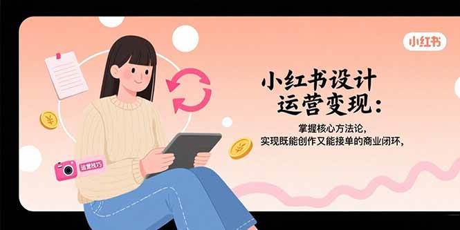 （15636期）小红书设计运营变现：掌握核心方法论，实现既能创作又能接单的商业闭环-小酒传媒创业网：网创资源∞实战项目∞全网首发