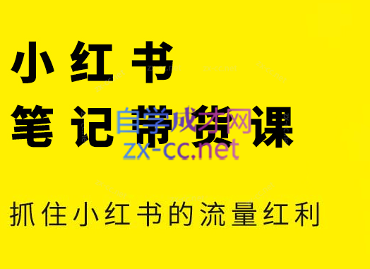 张宾·小红书笔记带货课(更新6月)-小酒传媒创业网：网创资源∞实战项目∞全网首发