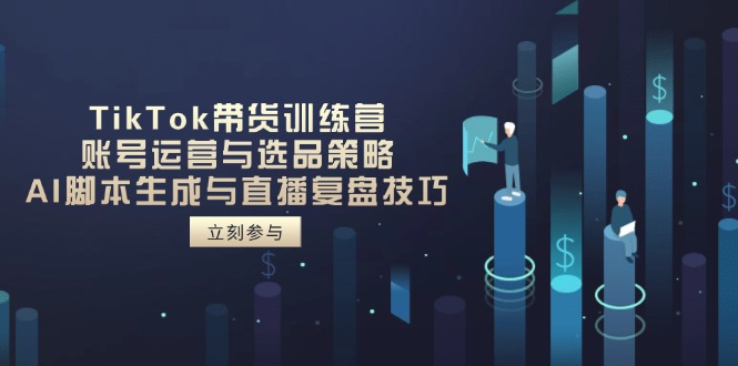 TikTok带货训练营，账号运营与选品策略，AI脚本生成与直播复盘技巧11