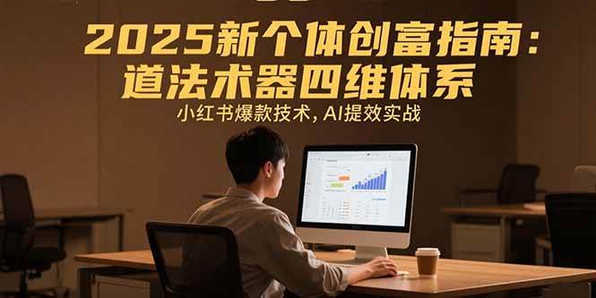 （15477期）2025新个体创富指南：道法术器四维体系，小红书爆款技术，AI提效实战-小酒传媒创业网：网创资源∞实战项目∞全网首发