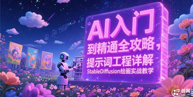 图片[1]-（15181期）AI入门到精通全攻略，提示词工程详解，StableDiffusion绘画实战教学-小酒传媒：网创资源∞实战项目∞全网首发